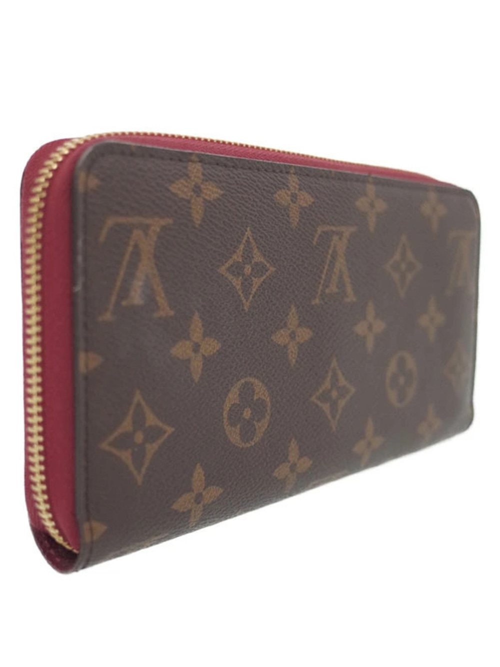 Louis Vuitton Round Wallet Monogram Zippy Zipper Long Brown
